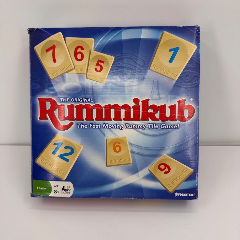 Rummikub 1997 The Original Rummy Tile Game 100%‎ Complete 106 Tiles Pressman